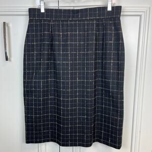 Vintage Rena Rowan FOR SAVILLE Check Skirt – Size 14